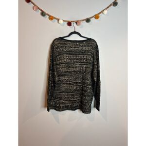 City Chic metallic black and gold sweater
